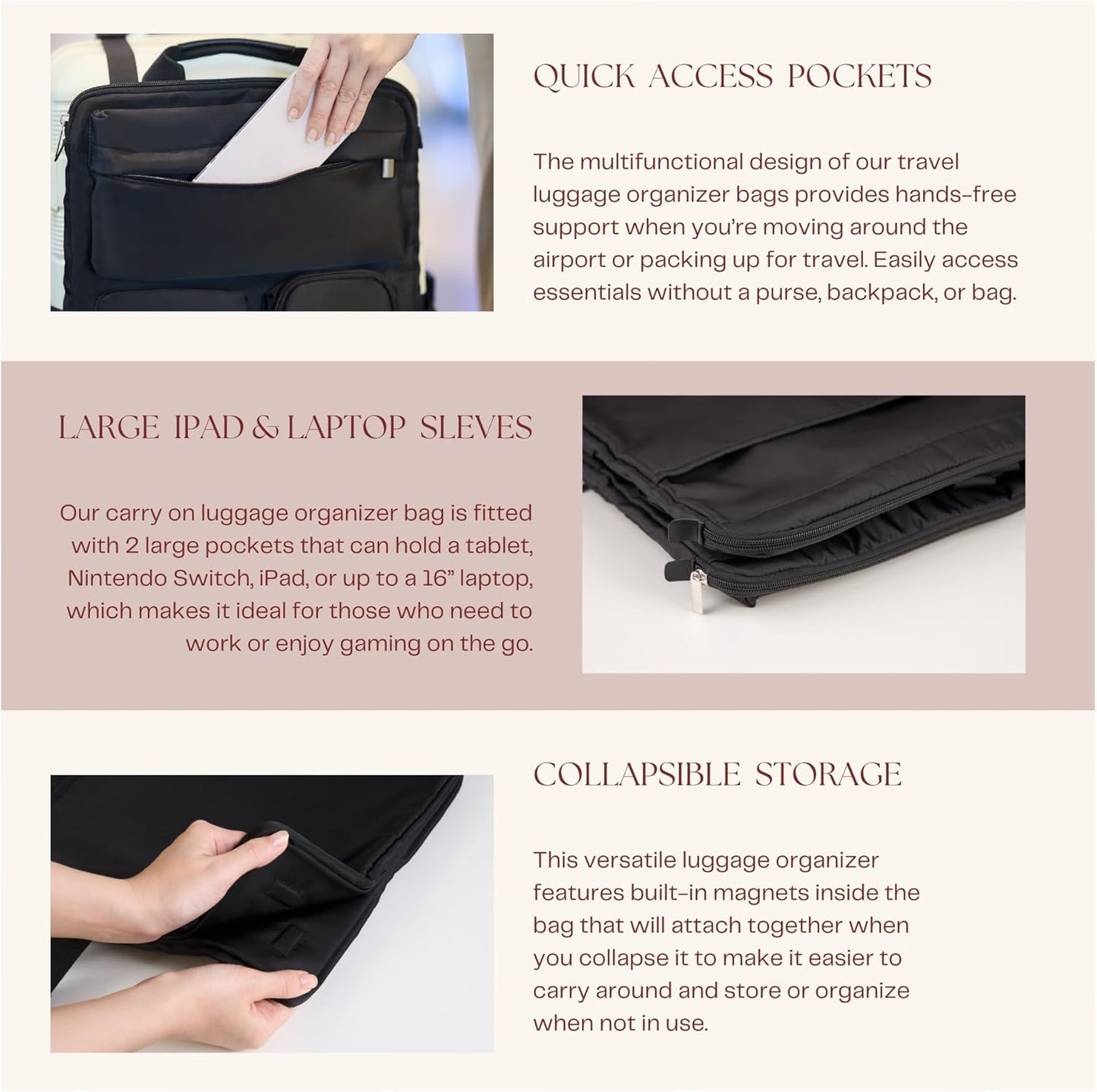 TravelSmart™ Luggage Organizer & Laptop Sleeve™