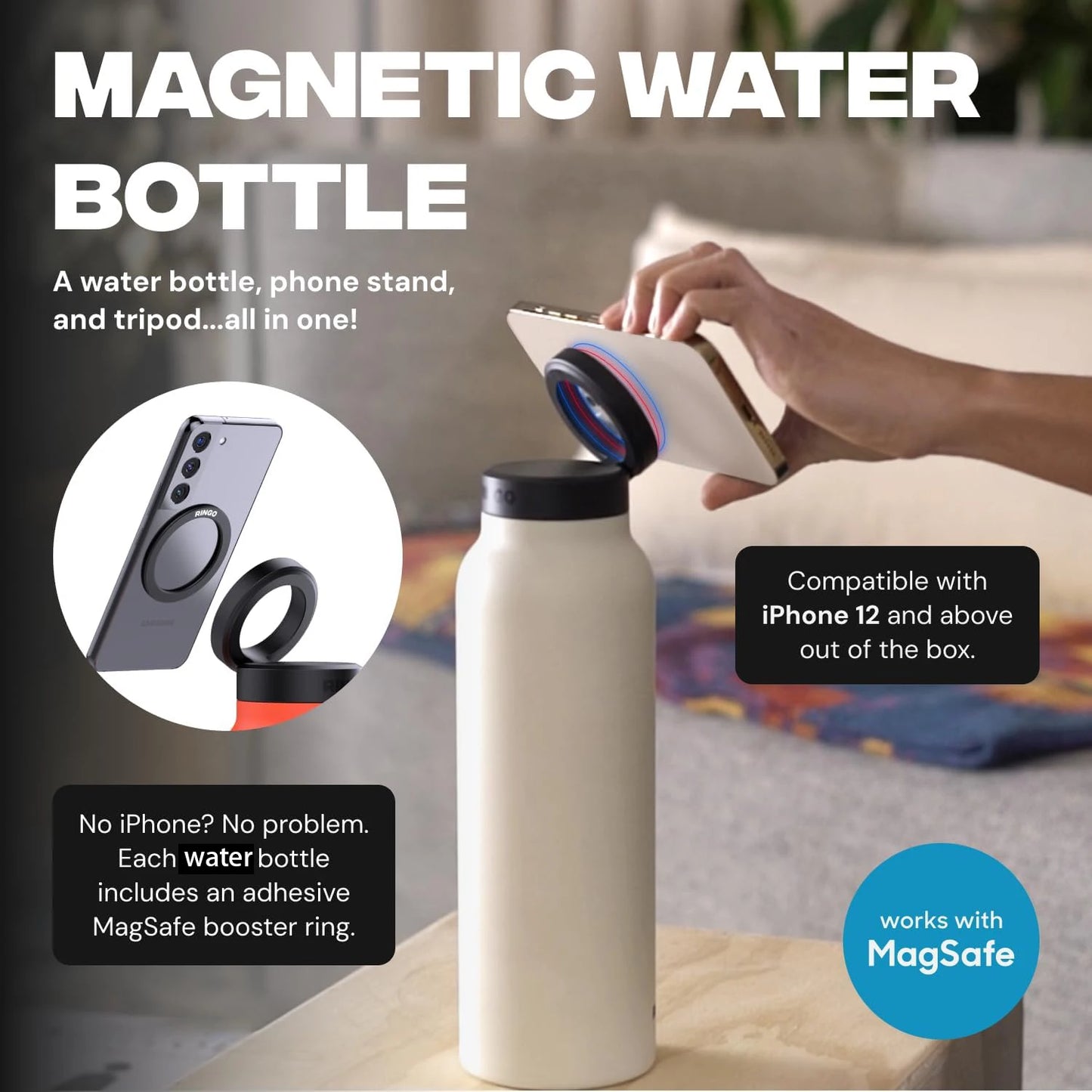 HydraTech™ Magnetic Water Bottle