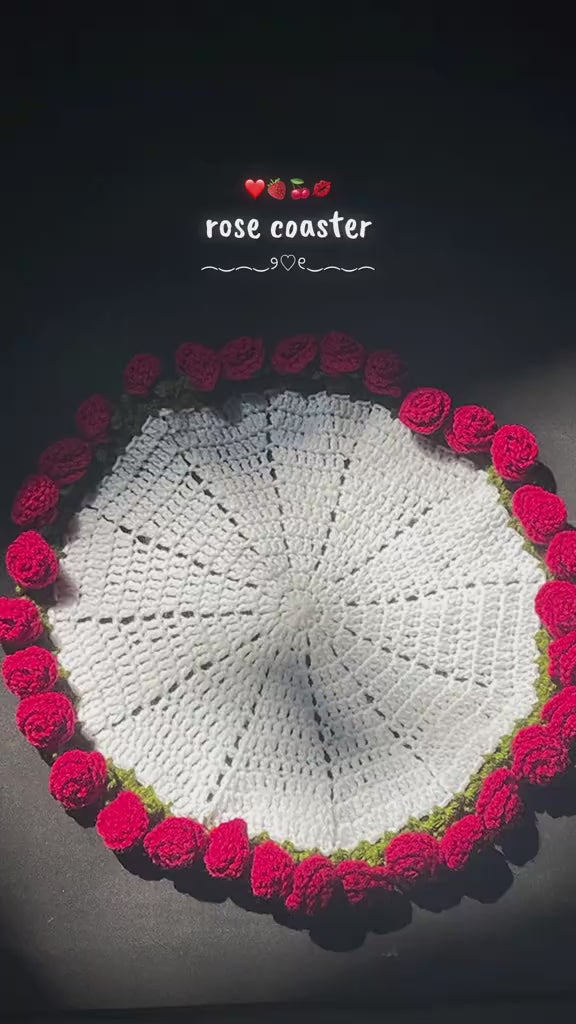 Rose Bouquet Coaster video